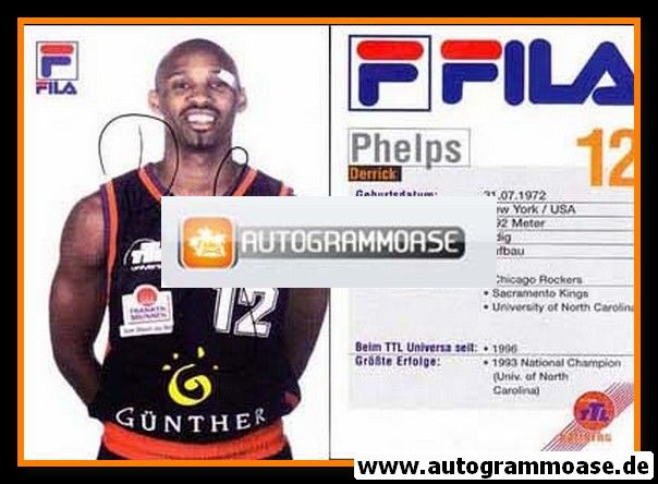 Autogramm Basketball | Brose Baskets Bamberg | 1990er | Derrick PHELPS