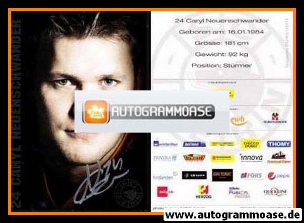 Autogramm Eishockey | SC Bern | 2010 | Caryl NEUENSCHWANDER
