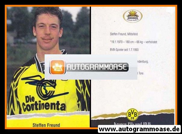 Autogramm Fussball | Borussia Dortmund | 1994 Kronen | Steffen FREUND 