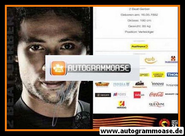 Autogramm Eishockey | SC Bern | 2011 | Beat GERBER