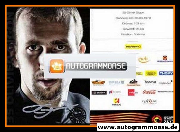 Autogramm Eishockey | SC Bern | 2011 | Olivier GIGON
