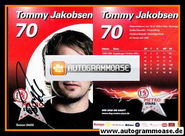 Autogramm Eishockey | DEG Metro Stars | 2004 | Tommy JAKOBSEN