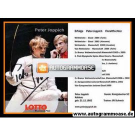 Autogramm Fechten | Peter JOPPICH | 2006 (Lotto RP)