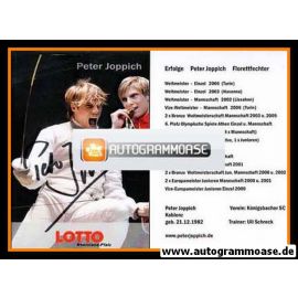 Autogramm Fechten | Peter JOPPICH | 2006 (Lotto RP)