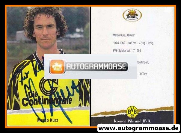 Autogramm Fussball | Borussia Dortmund | 1994 Kronen | Marco KURZ