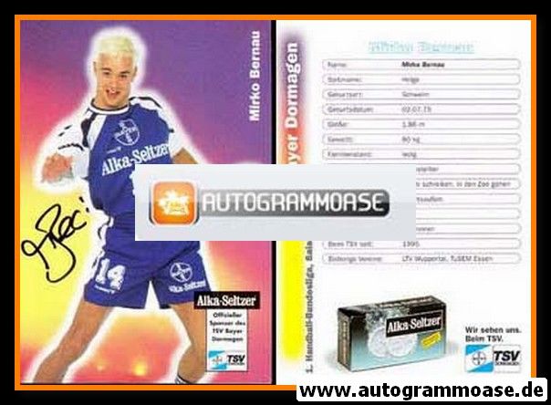 Autogramm Handball | TSV Bayer Dormagen | 1996 | Mirko BERNAU