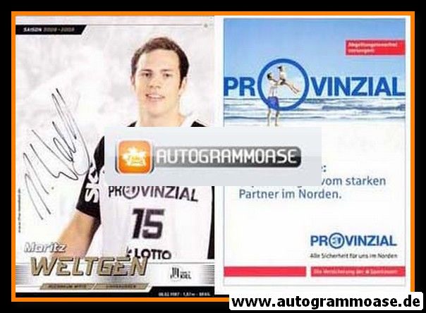 Autogramm Handball | THW Kiel | 2008 | Moritz WELTGEN