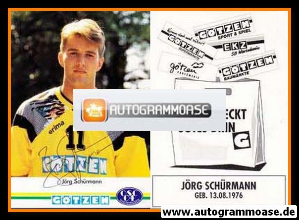 Autogramm Handball | OSC 04 Rheinhausen | 1990er | Jörg SCHÜRMANN