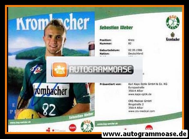 Autogramm Handball | HSG Wetzlar | 2006 | Sebastian WEBER