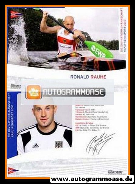 Autogramm Kanu | Ronald RAUHE | 2010 Druck (DKV)