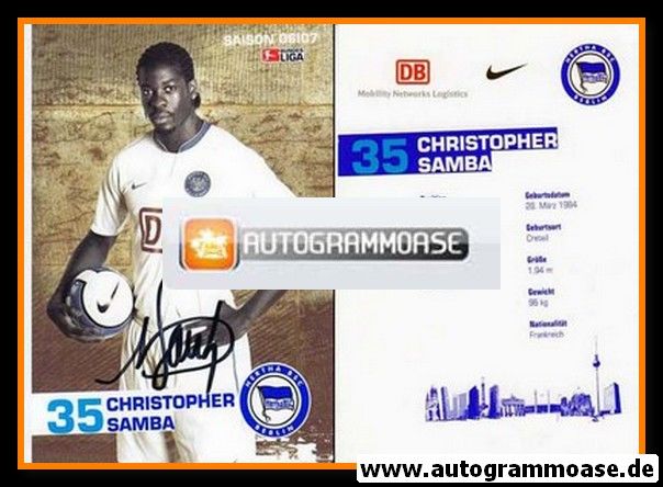 Autogramm Fussball | Hertha BSC Berlin | 2006 | Christopher SAMBA