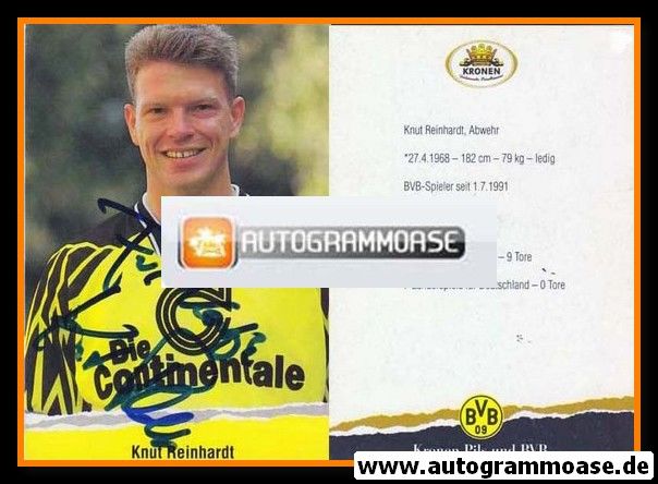 Autogramm Fussball | Borussia Dortmund | 1994 Kronen | Knut REINHARDT