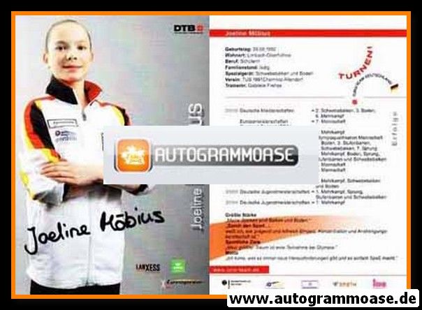 Autogramm Turnen | Joeline MÖBIUS | 2008 (Portrait Color) DTB