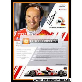 Autogramm Tourenwagen | Marco WERNER | 2010 (Audi Sport Team Joest)