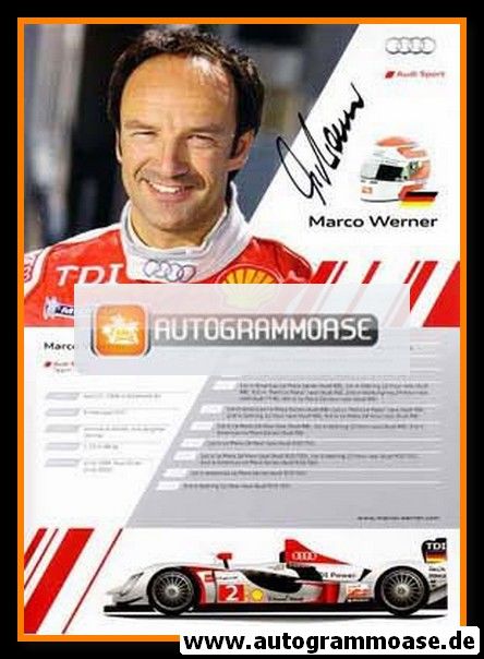 Autogramm Tourenwagen | Marco WERNER | 2010 (Audi Sport Team Joest)