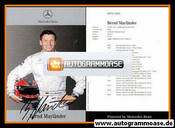 Autogramm Tourenwagen | Bernd MAYLÄNDER | 2005 (DTM)