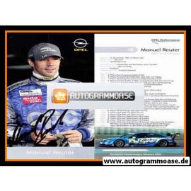 Autogramm Tourenwagen | Manuel REUTER | 2004 (OPC Team Holzer)
