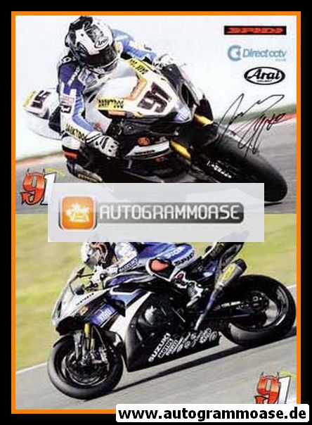 Autogramm Motorrad | Leon HASLAM | 2000er (Suzuki Devil 91)