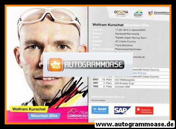 Autogramm Radsport | Wolfram KURSCHAT | 2012 (Mountain Bike - Team London)