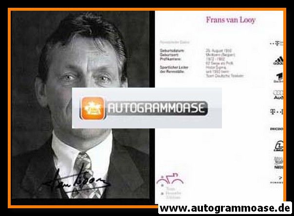 Autogramm Radsport | Frans VAN LOOY | 1990er (Telekom)