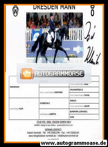 Autogramm Reiten | Ingrid KLIMKE | 2000er (Dresden Mann)