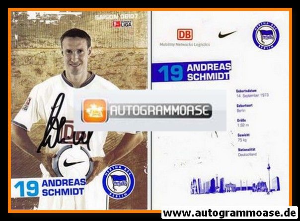 Autogramm Fussball | Hertha BSC Berlin | 2006 | Andreas SCHMIDT