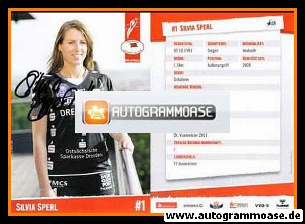 Autogramm Volleyball | Dresdner SC 1898 (Damen) | 2011 | Silvia SPERL