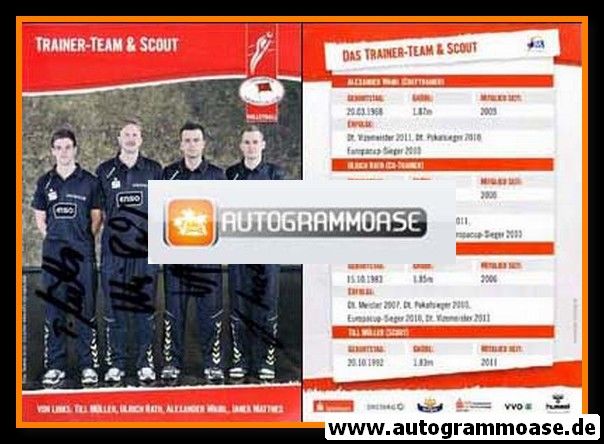 Autogramme Volleyball | Dresdner SC 1898 (D) | 2011 | TRAINER-TEAM & SCOUT