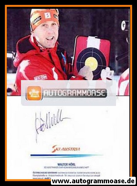 Autogramm Biathlon | Walter HÖRL | 1990er (Ski Austria)