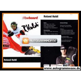 Autogramm Snowboard | Roland HALDI | 2010 (Swiss)