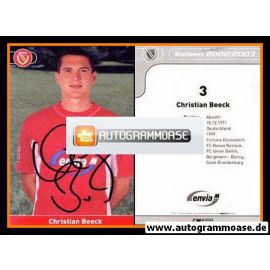 Autogramm Fussball | FC Energie Cottbus | 2002 | Christian BEECK