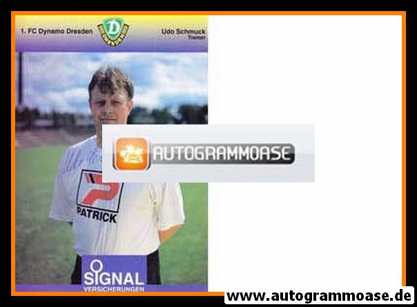 Autogramm Fussball | Dynamo Dresden | 1990er | Udo SCHMUCK