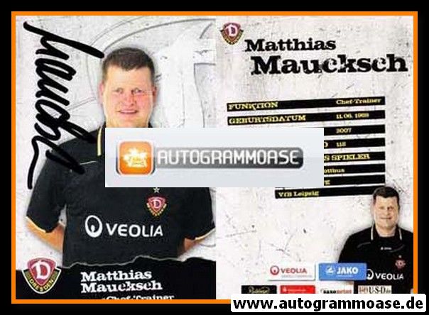 Autogramm Fussball | Dynamo Dresden | 2010 | Matthias MAUCKSCH