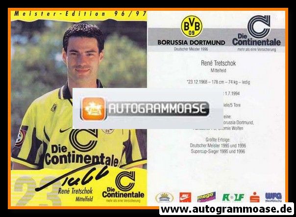 Autogramm Fussball | Borussia Dortmund | 1996 | Rene TRETSCHOK
