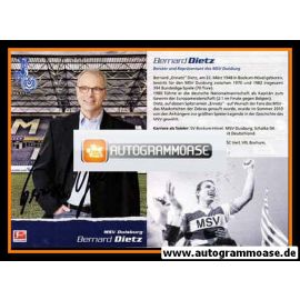 Autogramm Fussball | MSV Duisburg | 2000er | Bernard DIETZ 