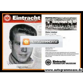 Autogramm Fussball | Eintracht Frankfurt | 1960er Retro | Dieter LINDNER (Museum)