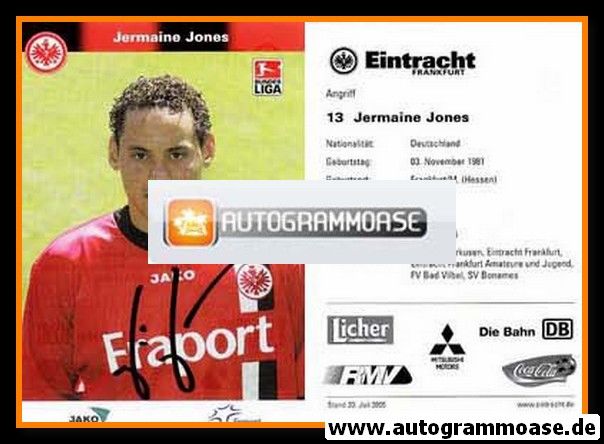 Autogramm Fussball | Eintracht Frankfurt | 2005 | Jermaine JONES