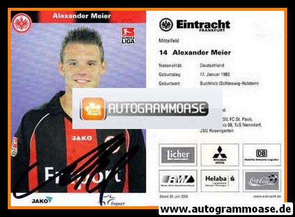 Autogramm Fussball | Eintracht Frankfurt | 2006 | Alexander MEIER