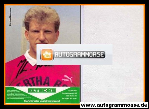 Autogramm Fussball | Hertha BSC Berlin | 1989 | Karsten NEUMANN