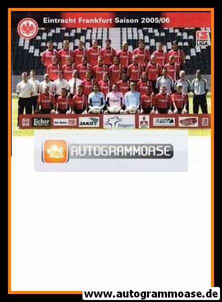 Mannschaftskarte Fussball | Eintracht Frankfurt | 2005 _
