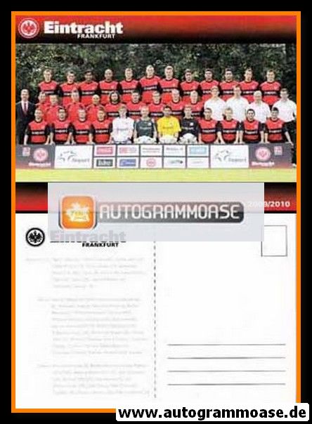 Mannschaftskarte Fussball | Eintracht Frankfurt | 2009
