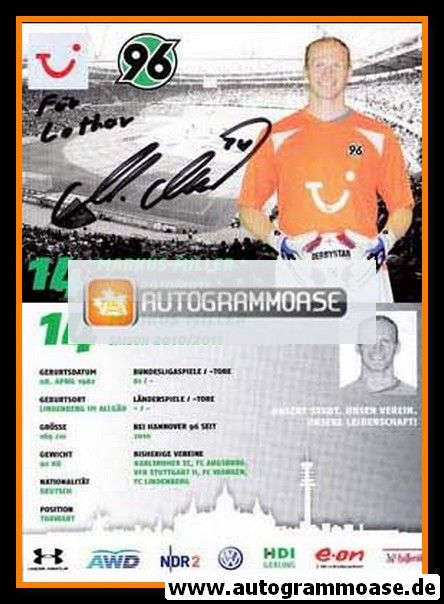 Autogramm Fussball | Hannover 96 | 2010 | Markus MILLER