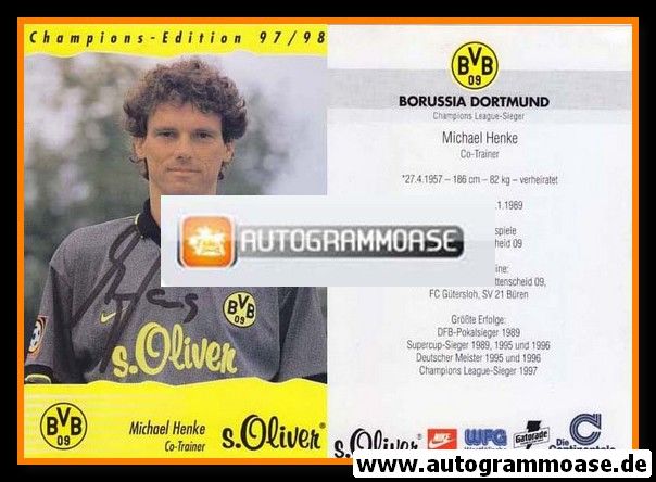 Autogramm Fussball | Borussia Dortmund | 1997 | Michael HENKE