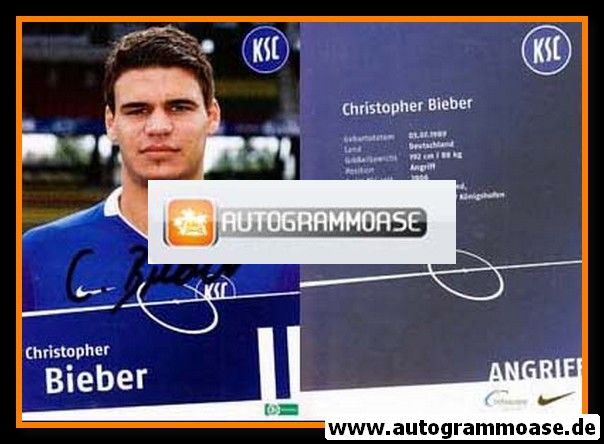 Autogramm Fussball | Karlsruher SC II | 2009 | Christopher BIEBER