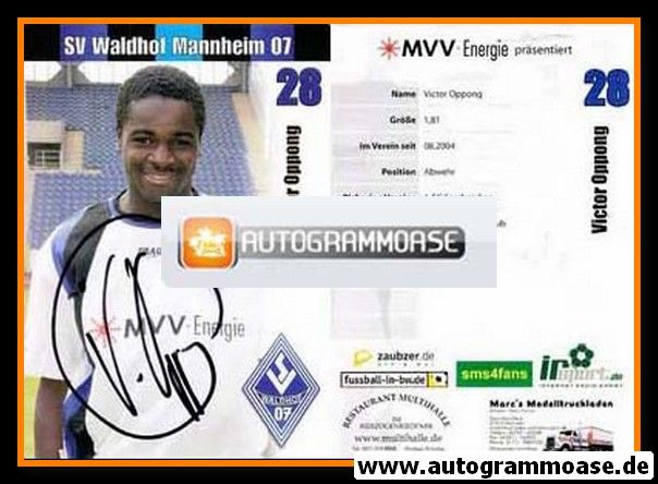 Autogramm Fussball | SV Waldhof Mannheim | 2005 | Victor OPPONG