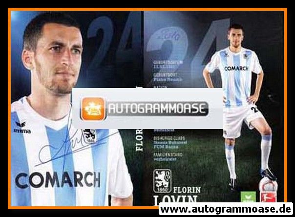 Autogramm Fussball | TSV 1860 München | 2010 | Florin LOVIN