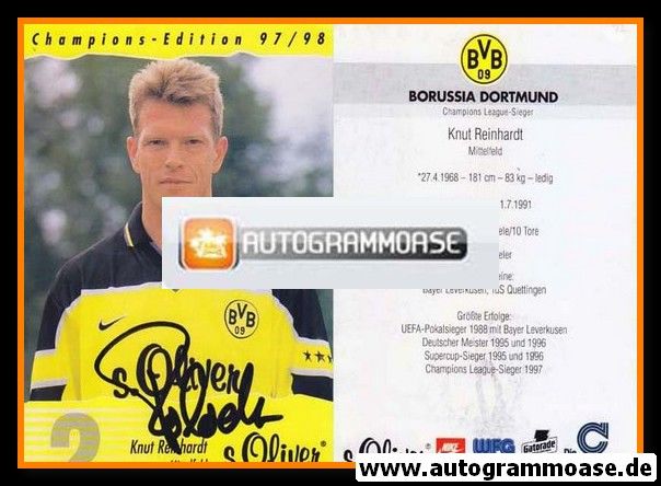 Autogramm Fussball | Borussia Dortmund | 1997 | Knut REINHARDT