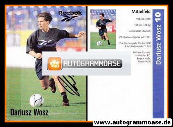 Autogramm Fussball | 2000er | Dariusz WOSZ (Reebok schwarzes Trikot)