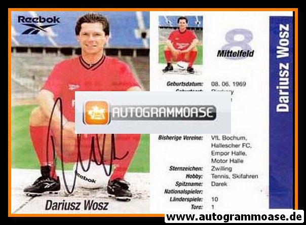 Autogramm Fussball | 2000er | Dariusz WOSZ (Reebok rotes Trikot)
