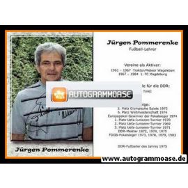 Autogramm Fussball | DDR | 2000er | Jürgen POMMERENKE (Fussball-Lehrer)